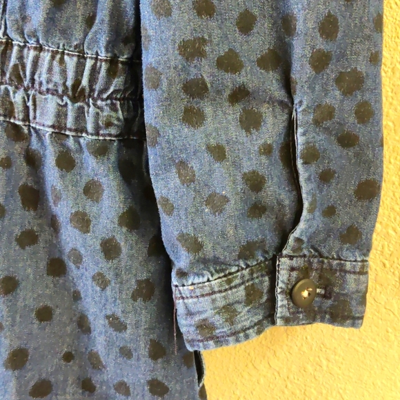 Rebecca Taylor Leopard Denim Blue dress size small - Picture 6 of 9